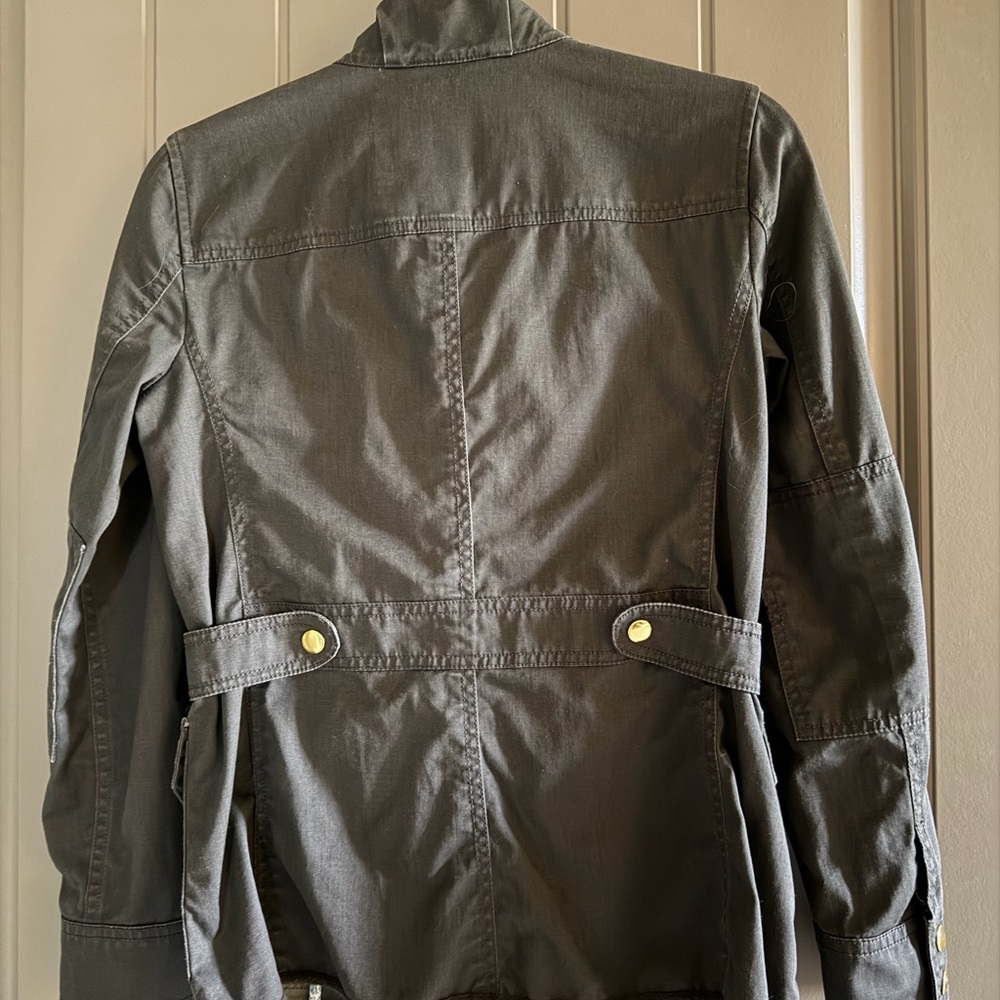 J. Crew Olive Utility Jacket with Gold-Tone Buttons - Picture 2 of 5